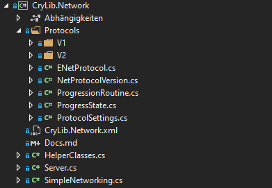 CryLib.Network Project explorer